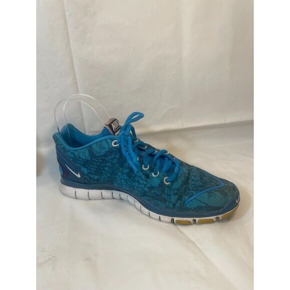 Nike Free Fit 2 Aqua Print Running Shoes Womens Size 7 - Picture 1 of 15